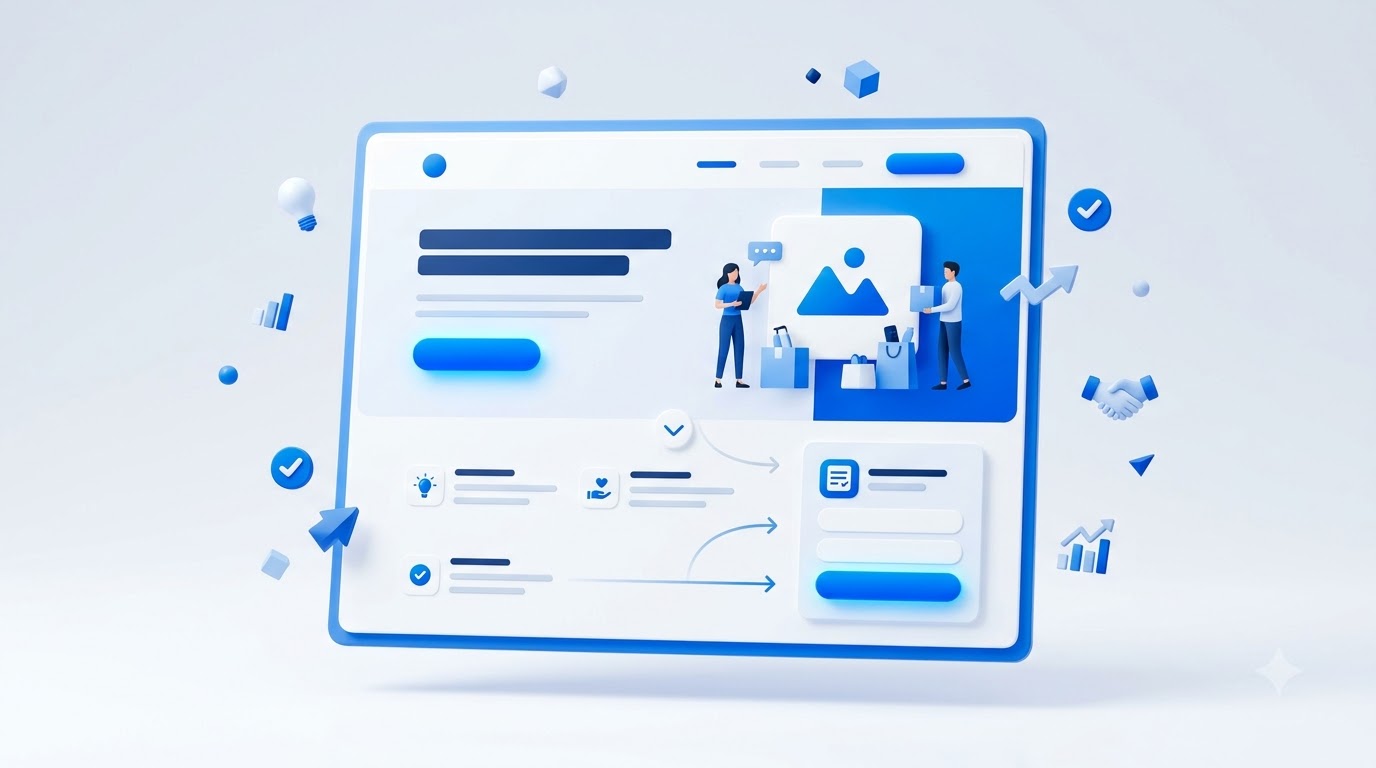 High-Converting Landing Page illustration